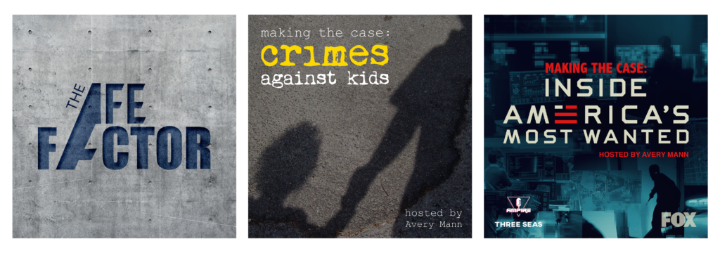 podcast covers AFE Factor, Crimes Against Children, America's Most Wanted